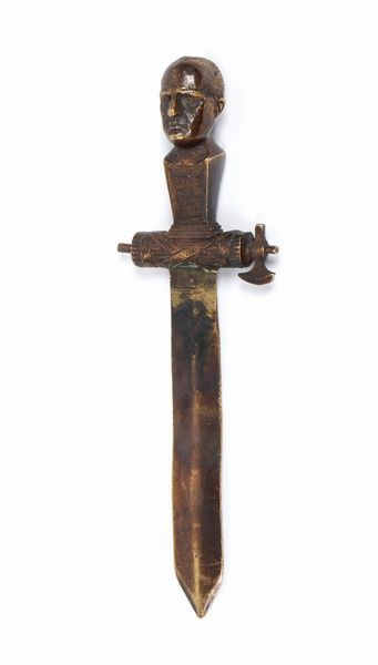 Tagliacarte Marcia Su Roma - Duce  - Asta Memorabilia, Militaria, Ordini Cavallereschi - Associazione Nazionale - Case d'Asta italiane