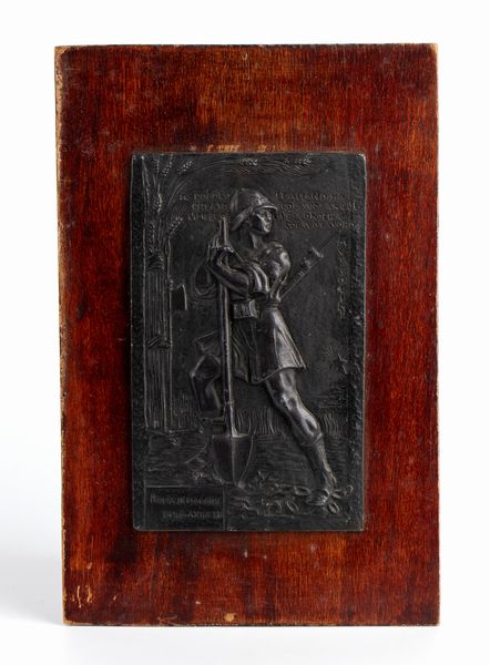 Colonialismo, Placca in zama, soldato Camicia Nera in AO  - Asta Memorabilia, Militaria, Ordini Cavallereschi - Associazione Nazionale - Case d'Asta italiane