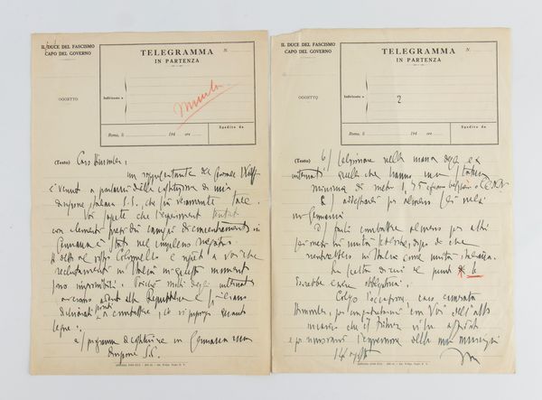 Mussolini, Benito - Lettera ad Himmler  - Asta Memorabilia, Militaria, Ordini Cavallereschi - Associazione Nazionale - Case d'Asta italiane