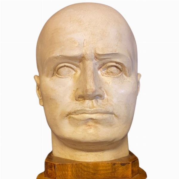 Mussolini, Benito - Busto  - Asta Memorabilia, Militaria, Ordini Cavallereschi - Associazione Nazionale - Case d'Asta italiane