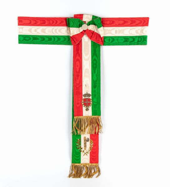 Fascia da Podestà (Sindaco) periodo ventennio fascista  - Asta Memorabilia, Militaria, Ordini Cavallereschi - Associazione Nazionale - Case d'Asta italiane