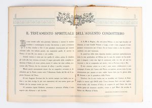 Calendario CARABINIERI REALI anno 1932  - Asta Memorabilia, Militaria, Ordini Cavallereschi - Associazione Nazionale - Case d'Asta italiane