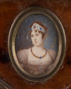 Ritratti in miniature famiglia di Napoleone I  - Asta Memorabilia, Militaria, Ordini Cavallereschi - Associazione Nazionale - Case d'Asta italiane