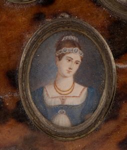 Ritratti in miniature famiglia di Napoleone I  - Asta Memorabilia, Militaria, Ordini Cavallereschi - Associazione Nazionale - Case d'Asta italiane