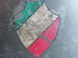 Elmetto m. 33 di un alpino della divisione Monterosa della RSI  - Asta Memorabilia, Militaria, Ordini Cavallereschi - Associazione Nazionale - Case d'Asta italiane