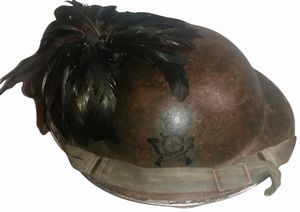 Elmetto MK 2 da bersagliere del CIL  - Asta Memorabilia, Militaria, Ordini Cavallereschi - Associazione Nazionale - Case d'Asta italiane
