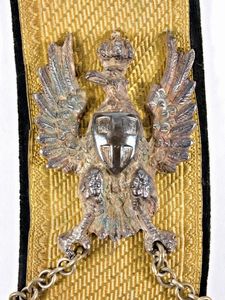 Bandoliera da ufficiale di stato Maggiore m. 1934 con spalline  - Asta Memorabilia, Militaria, Ordini Cavallereschi - Associazione Nazionale - Case d'Asta italiane