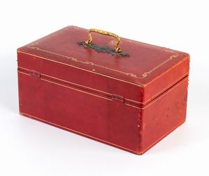 PIO XI , Papa, Cofanetto in similpelle  - Asta Memorabilia, Militaria, Ordini Cavallereschi - Associazione Nazionale - Case d'Asta italiane