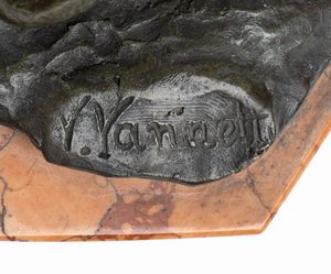 SCULTURA IN BROZO  - Asta Memorabilia, Militaria, Ordini Cavallereschi - Associazione Nazionale - Case d'Asta italiane