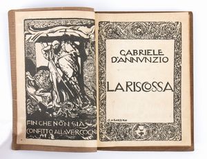 d'annunzio, Gabriele (Pescara, 12 marzo 1863 – Gardone Riviera, 1º marzo 1938)  - Asta Memorabilia, Militaria, Ordini Cavallereschi - Associazione Nazionale - Case d'Asta italiane