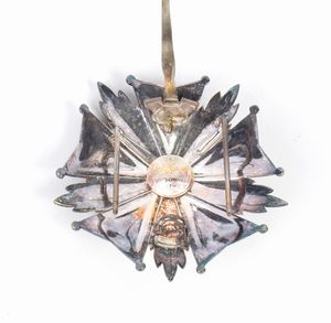 Belgio, Ordine di Leopoldo II bella  placca da Grand'Ufficiale in astuccio  - Asta Memorabilia, Militaria, Ordini Cavallereschi - Associazione Nazionale - Case d'Asta italiane