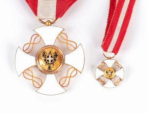 Ordine della Corona d'Italia, insegna di Cavaliere in astuccio  - Asta Memorabilia, Militaria, Ordini Cavallereschi - Associazione Nazionale - Case d'Asta italiane