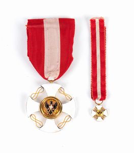 Italia, Regno, ordine della Corona d'Italia, Insegna di Cavaliere Ufficiale  - Asta Memorabilia, Militaria, Ordini Cavallereschi - Associazione Nazionale - Case d'Asta italiane