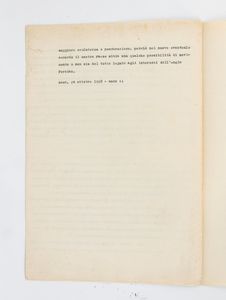 Documento AGIP a firma MUSSOLINI  - Asta Memorabilia, Militaria, Ordini Cavallereschi - Associazione Nazionale - Case d'Asta italiane