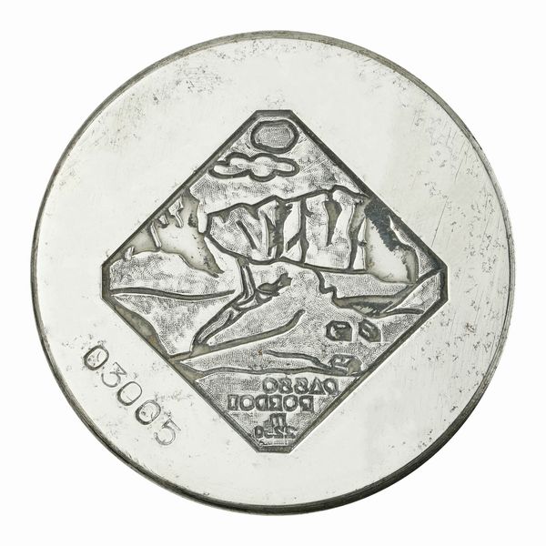 N Passo Pordoi M 2250 60 x 51 mm  - Asta Conii e Punzoni della Storica Fabbrica di Medaglie Lorioli (1919-1950) - Associazione Nazionale - Case d'Asta italiane