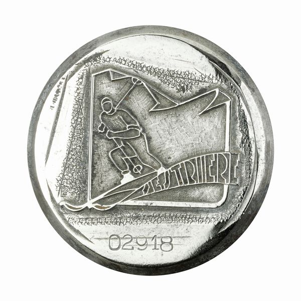 P Sestriere 52 x 47 mm  - Asta Conii e Punzoni della Storica Fabbrica di Medaglie Lorioli (1919-1950) - Associazione Nazionale - Case d'Asta italiane