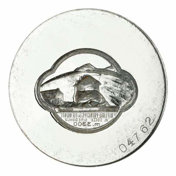 N Rifugio Principe Di Piemonte Al Colle S. Teodato M 3300. 63 x 43 mm  - Asta Conii e Punzoni della Storica Fabbrica di Medaglie Lorioli (1919-1950) - Associazione Nazionale - Case d'Asta italiane