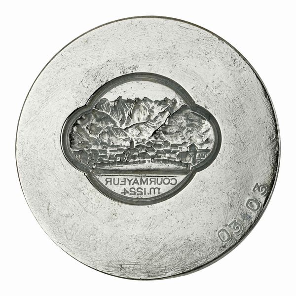 N Courmayeur M. 1224 67 x 47 mm  - Asta Conii e Punzoni della Storica Fabbrica di Medaglie Lorioli (1919-1950) - Associazione Nazionale - Case d'Asta italiane