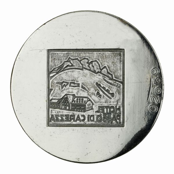 N Hotel Passo Di Carezza 59 x 43 mm  - Asta Conii e Punzoni della Storica Fabbrica di Medaglie Lorioli (1919-1950) - Associazione Nazionale - Case d'Asta italiane
