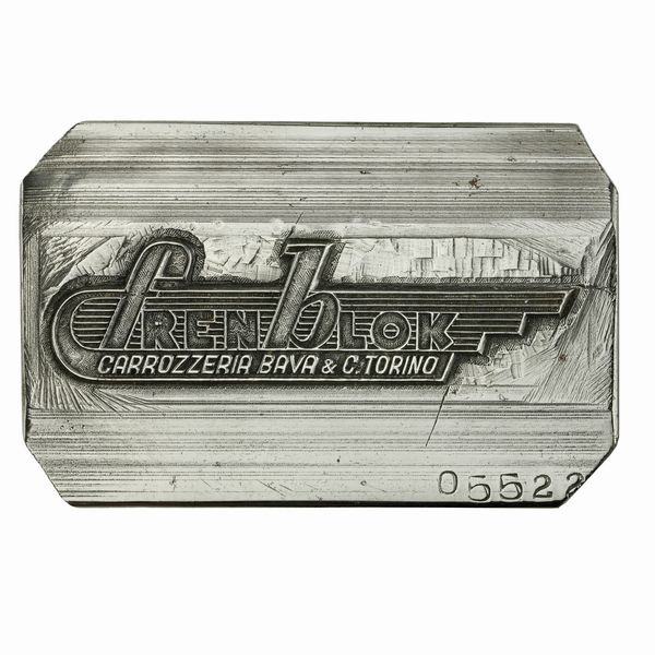 P Fren Blok Carrozzeria Bava 6 C Torino 81 x 53 x H 52 mm  - Asta Conii e Punzoni della Storica Fabbrica di Medaglie Lorioli (1919-1950) - Associazione Nazionale - Case d'Asta italiane