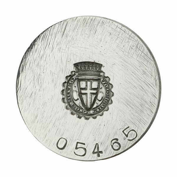 N Automobile Club Milano 38 x 35 mm  - Asta Conii e Punzoni della Storica Fabbrica di Medaglie Lorioli (1919-1950) - Associazione Nazionale - Case d'Asta italiane