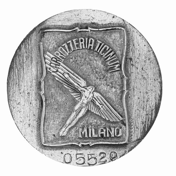 P Carrozzeria Ticinum Milano. 52 x 47 mm  - Asta Conii e Punzoni della Storica Fabbrica di Medaglie Lorioli (1919-1950) - Associazione Nazionale - Case d'Asta italiane