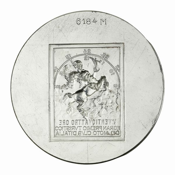 N V° Ventiquattro Ore Ii Gran Premio Del Moto Club D'Italia 86 x 59 mm  - Asta Conii e Punzoni della Storica Fabbrica di Medaglie Lorioli (1919-1950) - Associazione Nazionale - Case d'Asta italiane