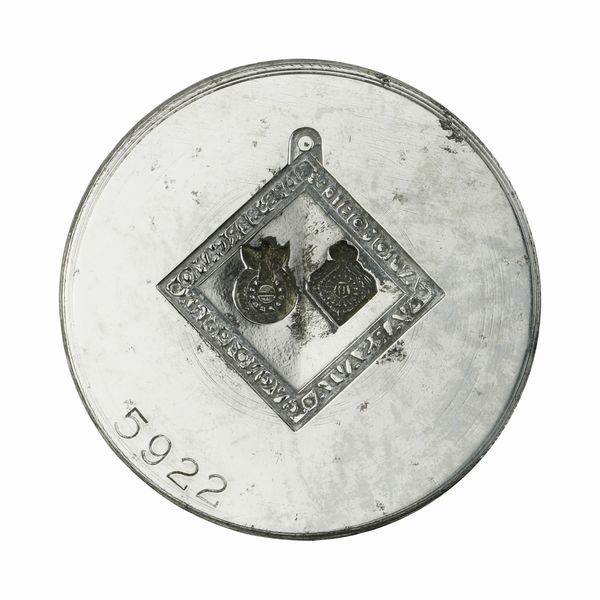 N Automobile Club Bergamo Varsavia Giugno 1931 A IX 49 x 34 mm  - Asta Conii e Punzoni della Storica Fabbrica di Medaglie Lorioli (1919-1950) - Associazione Nazionale - Case d'Asta italiane