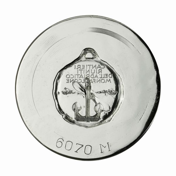 N Cantieri Riuniti Dell'Adriatico Monfalcone 50 x 43 mm  - Asta Conii e Punzoni della Storica Fabbrica di Medaglie Lorioli (1919-1950) - Associazione Nazionale - Case d'Asta italiane