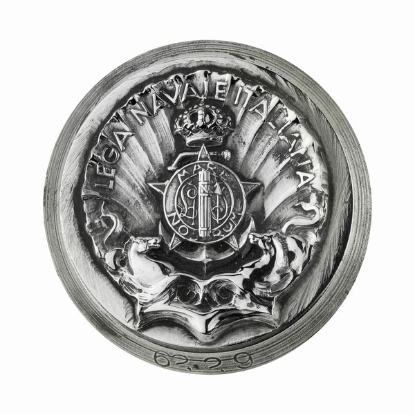 P Lega Navale Italiana Mare Nostrum 45 x 42 mm  - Asta Conii e Punzoni della Storica Fabbrica di Medaglie Lorioli (1919-1950) - Associazione Nazionale - Case d'Asta italiane