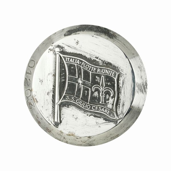 P Italia - Flotte Riunite S.S. Gilìulio Cesare 36 x 41 mm  - Asta Conii e Punzoni della Storica Fabbrica di Medaglie Lorioli (1919-1950) - Associazione Nazionale - Case d'Asta italiane