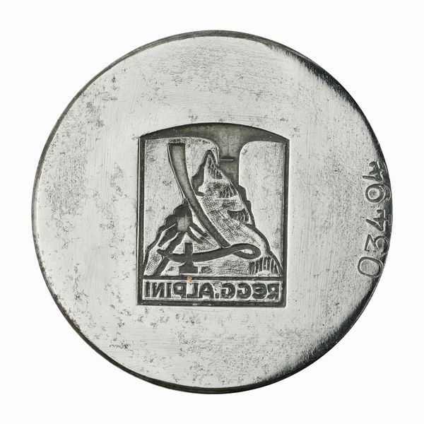 N 4 Regg Alpini 47 x 40 mm  - Asta Conii e Punzoni della Storica Fabbrica di Medaglie Lorioli (1919-1950) - Associazione Nazionale - Case d'Asta italiane