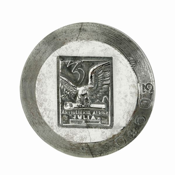 P 3 Artiglieria Alpina Julia 37 x 34 mm  - Asta Conii e Punzoni della Storica Fabbrica di Medaglie Lorioli (1919-1950) - Associazione Nazionale - Case d'Asta italiane