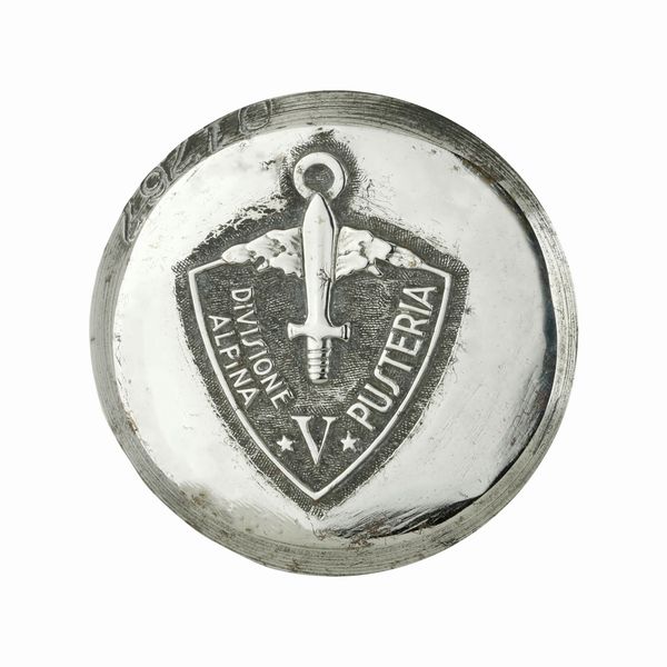 P V Divisione Alpina Pusteria 37 x 40 mm  - Asta Conii e Punzoni della Storica Fabbrica di Medaglie Lorioli (1919-1950) - Associazione Nazionale - Case d'Asta italiane