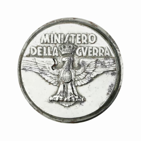 P Ministero Della Guerra Lorioli Fratelli Milano Roma 43 x 43 mm  - Asta Conii e Punzoni della Storica Fabbrica di Medaglie Lorioli (1919-1950) - Associazione Nazionale - Case d'Asta italiane