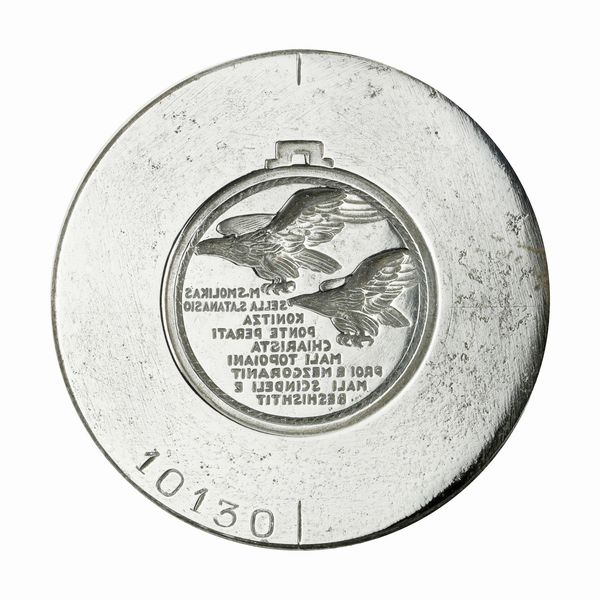 N Ms Molikas Sella S.Atanasio Konitza Ponte Perati Chiarista Mali Topoiani Proi E Mezcoranit Mali Scindeli E Deshistit 57 x 43 mm  - Asta Conii e Punzoni della Storica Fabbrica di Medaglie Lorioli (1919-1950) - Associazione Nazionale - Case d'Asta italiane