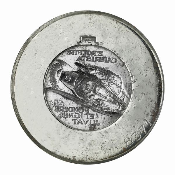 N 2°RGT FTR CARRISTA PONDERE ET IGNE JUVAV. 58 x 46 mm  - Asta Conii e Punzoni della Storica Fabbrica di Medaglie Lorioli (1919-1950) - Associazione Nazionale - Case d'Asta italiane