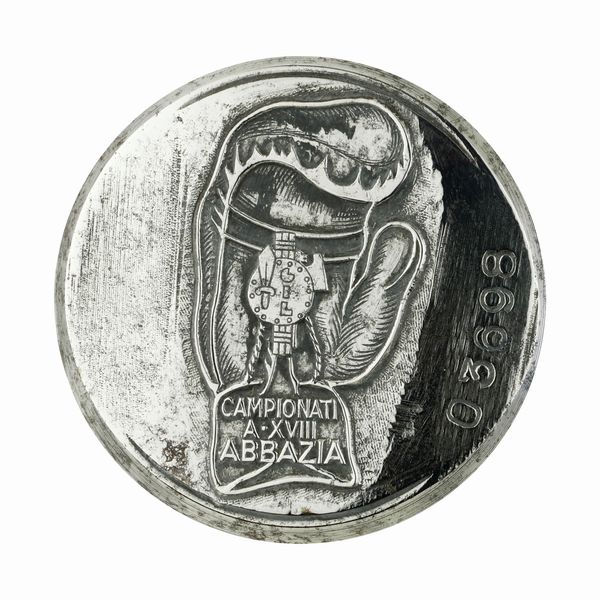 P G.I.L. Campionati A. XVIII Abbazia 51 x 47 mm  - Asta Conii e Punzoni della Storica Fabbrica di Medaglie Lorioli (1919-1950) - Associazione Nazionale - Case d'Asta italiane