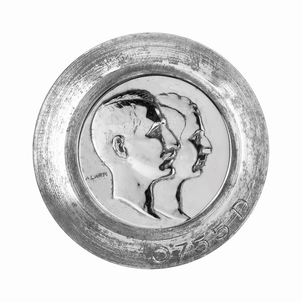 P Due Profili A. Campi 36 x 38 mm  - Asta Conii e Punzoni della Storica Fabbrica di Medaglie Lorioli (1919-1950) - Associazione Nazionale - Case d'Asta italiane