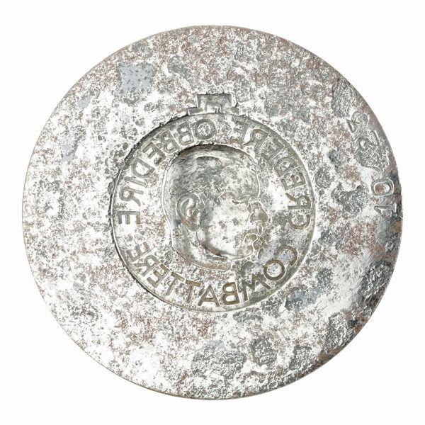 N Profilo Credere Obbedire Combattere Lorioli 58 x 42 mm  - Asta Conii e Punzoni della Storica Fabbrica di Medaglie Lorioli (1919-1950) - Associazione Nazionale - Case d'Asta italiane