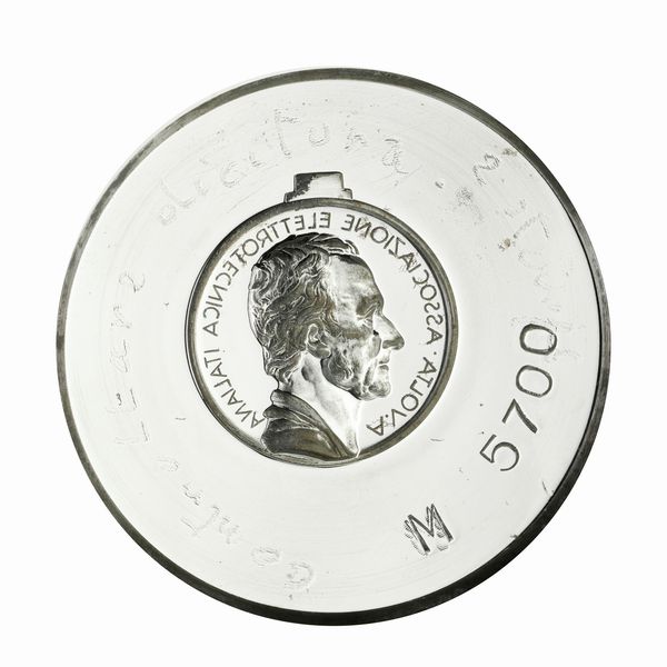 N A. Volta Associazione Elettrotecnica Italiana 66 x 55 mm  - Asta Conii e Punzoni della Storica Fabbrica di Medaglie Lorioli (1919-1950) - Associazione Nazionale - Case d'Asta italiane