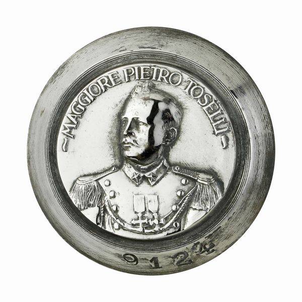 P Maggiore Pietro Toselli 41 x 37 mm  - Asta Conii e Punzoni della Storica Fabbrica di Medaglie Lorioli (1919-1950) - Associazione Nazionale - Case d'Asta italiane