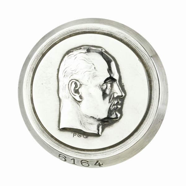 P Profilo Del Duce 41 x 541 mm  - Asta Conii e Punzoni della Storica Fabbrica di Medaglie Lorioli (1919-1950) - Associazione Nazionale - Case d'Asta italiane