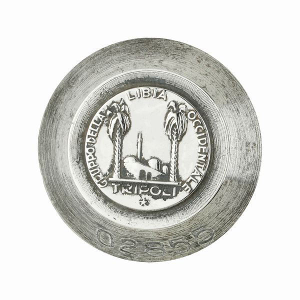 P Gruppo Della Libia Occidentale Tripoli 30 x 31 mm  - Asta Conii e Punzoni della Storica Fabbrica di Medaglie Lorioli (1919-1950) - Associazione Nazionale - Case d'Asta italiane