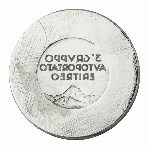 N 3° Gruppo Autoportato Eritreo 51 x 45 mm  - Asta Conii e Punzoni della Storica Fabbrica di Medaglie Lorioli (1919-1950) - Associazione Nazionale - Case d'Asta italiane