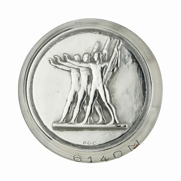 P Littoriali Anno x Bologna A x 57 x 42 mm  - Asta Conii e Punzoni della Storica Fabbrica di Medaglie Lorioli (1919-1950) - Associazione Nazionale - Case d'Asta italiane