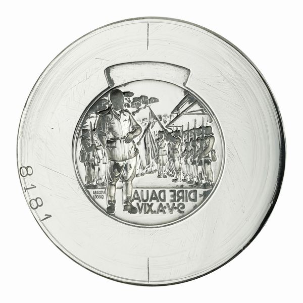 N Dire Daua 9-V A. XIV 65 x 48 mm  - Asta Conii e Punzoni della Storica Fabbrica di Medaglie Lorioli (1919-1950) - Associazione Nazionale - Case d'Asta italiane