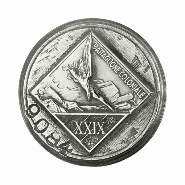 P Battaglione Coloniale XXIX 31 x 32 mm  - Asta Conii e Punzoni della Storica Fabbrica di Medaglie Lorioli (1919-1950) - Associazione Nazionale - Case d'Asta italiane
