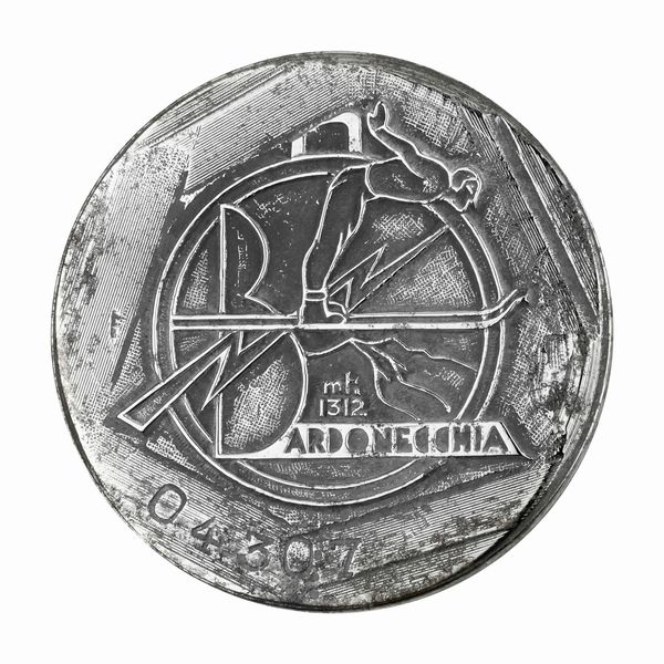 P Bardonecchia 46 x 43 mm  - Asta Conii e Punzoni della Storica Fabbrica di Medaglie Lorioli (1919-1950) - Associazione Nazionale - Case d'Asta italiane