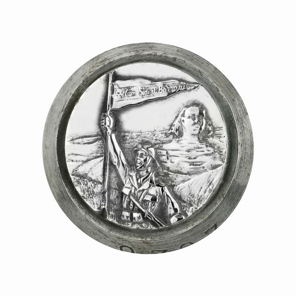 P Sidi El Barrani 36 x 37 mm  - Asta Conii e Punzoni della Storica Fabbrica di Medaglie Lorioli (1919-1950) - Associazione Nazionale - Case d'Asta italiane